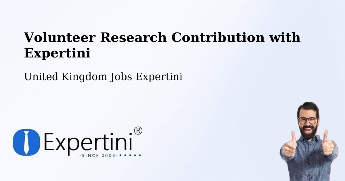 Volunteer Research Contribution Program – Eye - United Kingdom Jobs Expertini